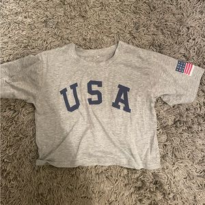 USA cropped tshirt